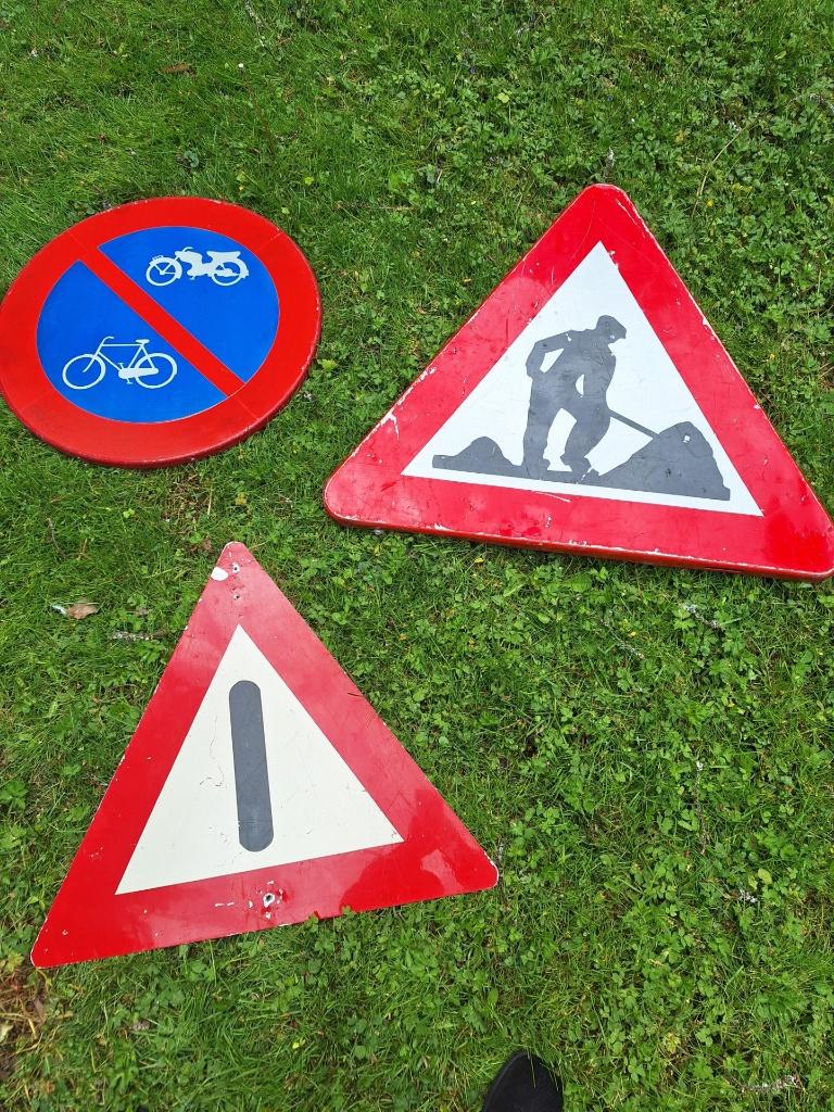 Oude verkeersborden., Ophalen of Verzenden, Gebruikt