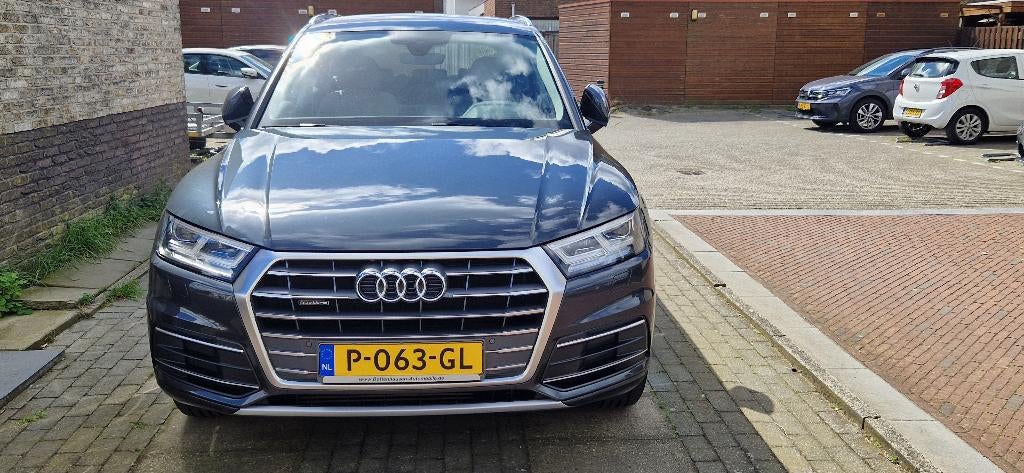 Audi Q5 2.0 Tfsi Quattro252pk S Tronic2018 Grijs/Navi/LEER., Automaat, Euro 6, 4 cilinders, SUV of Terreinwagen