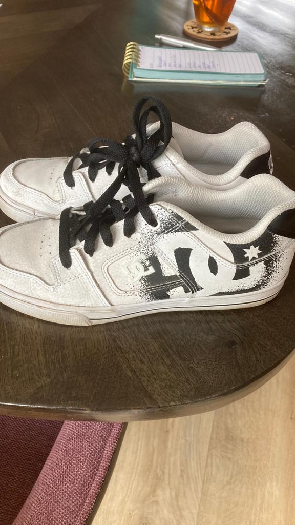 Sneakers DC, Wit, Ophalen of Verzenden, Sneakers of Gympen, Gedragen