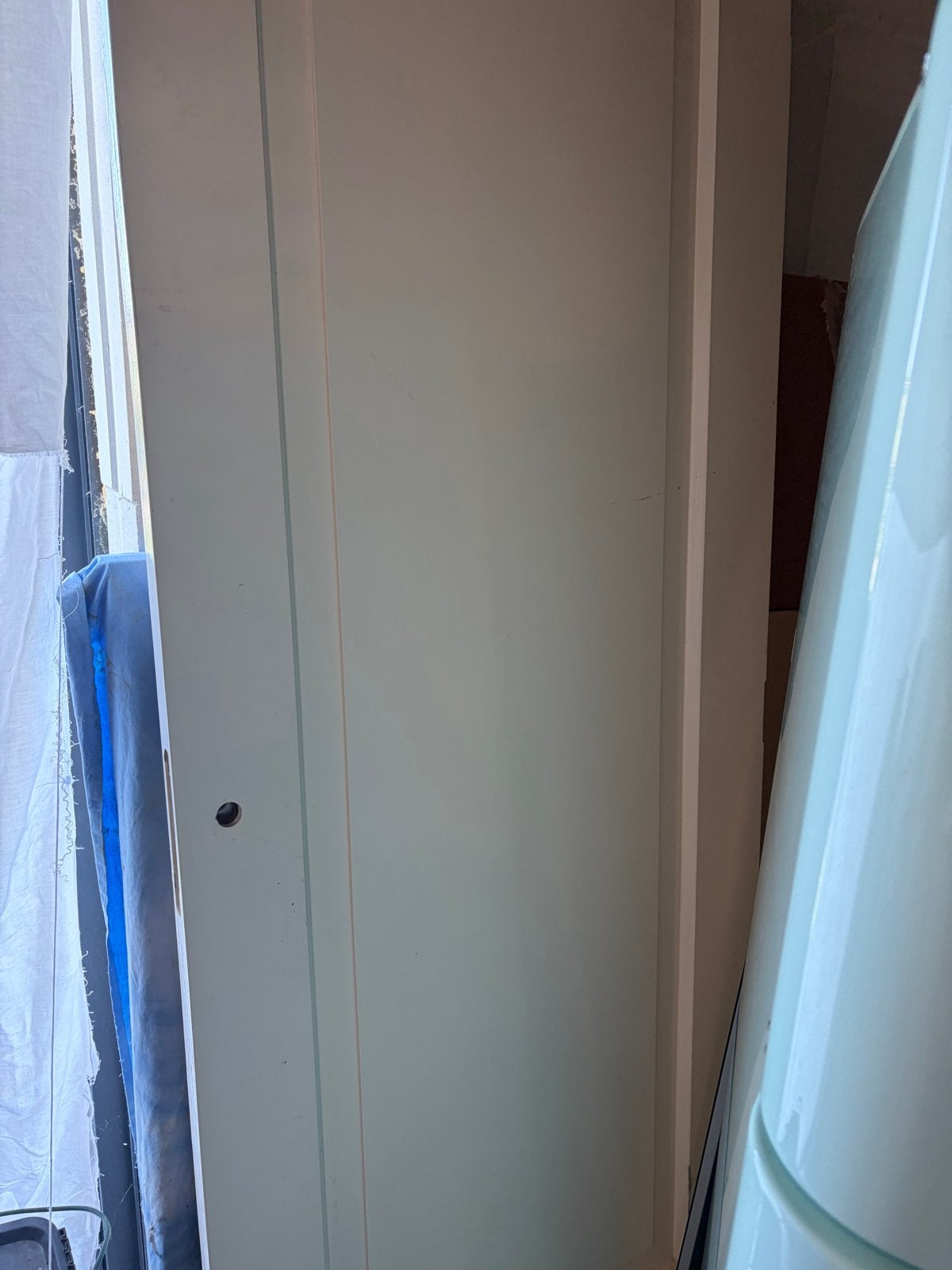 Hardhouten Maranti Deur - Gebruikt, Ophalen, Gebruikt, 80 tot 100 cm, 215 cm of meer