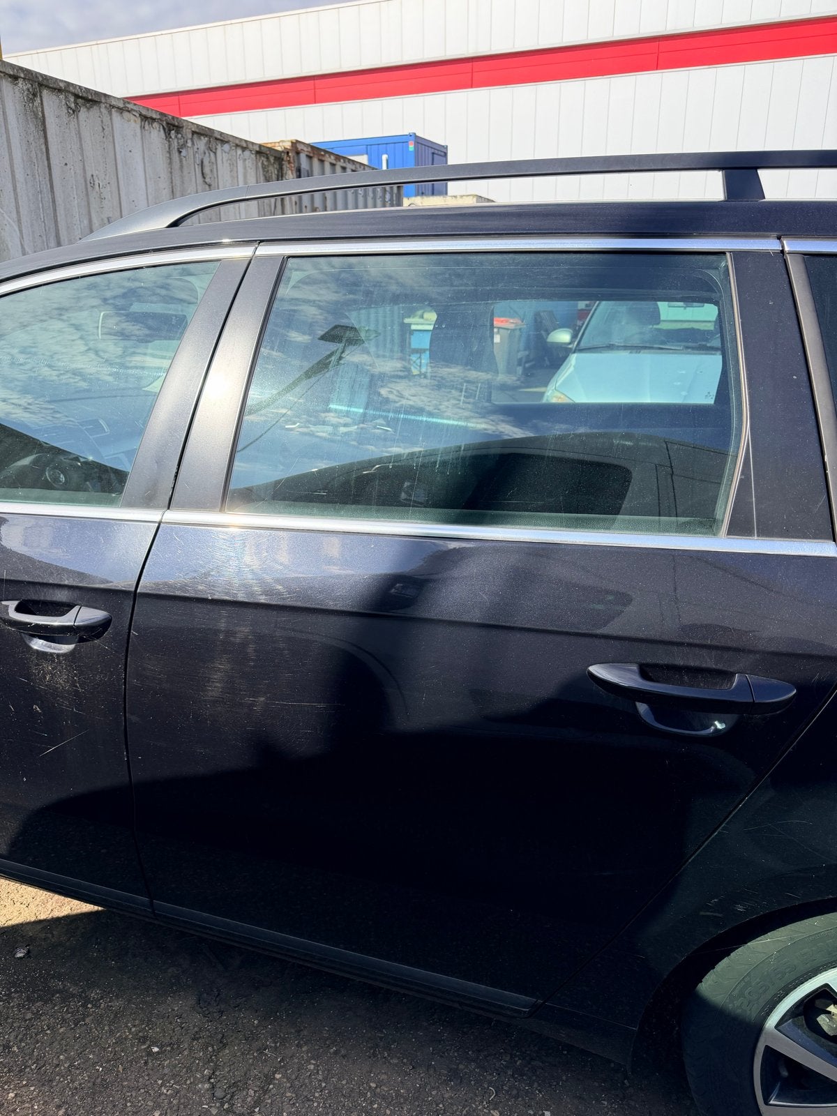 Deur links achter VW Passat station 2014 zwart LC9X, Auto-onderdelen, Ophalen, Gebruikt, Achter, Volkswagen