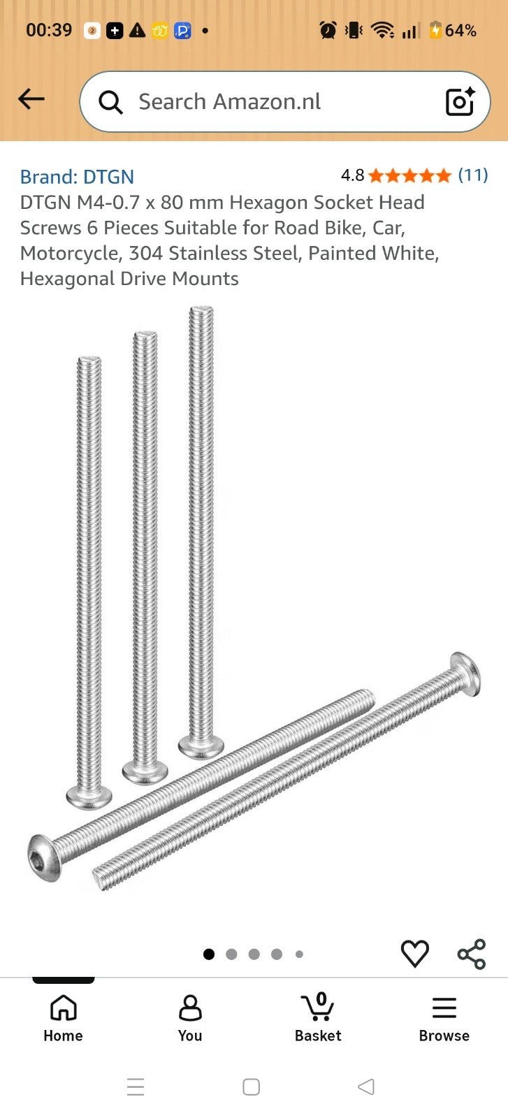 Patentschroeven M4x80mm Torx kop, zonder eindkap, nieuw, Ophalen of Verzenden, Nieuw