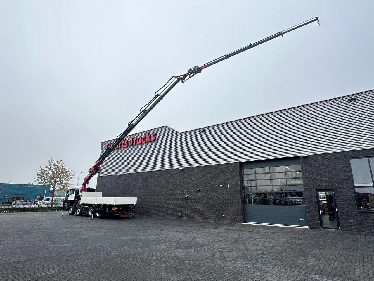 MAN TGS 35.470 8X4 HMF 4020-K6 + FJ 600 K4 KRAAN/KRAN/CRANE/, Auto's, Vrachtwagens, Automaat, Euro 6, MAN, Wit