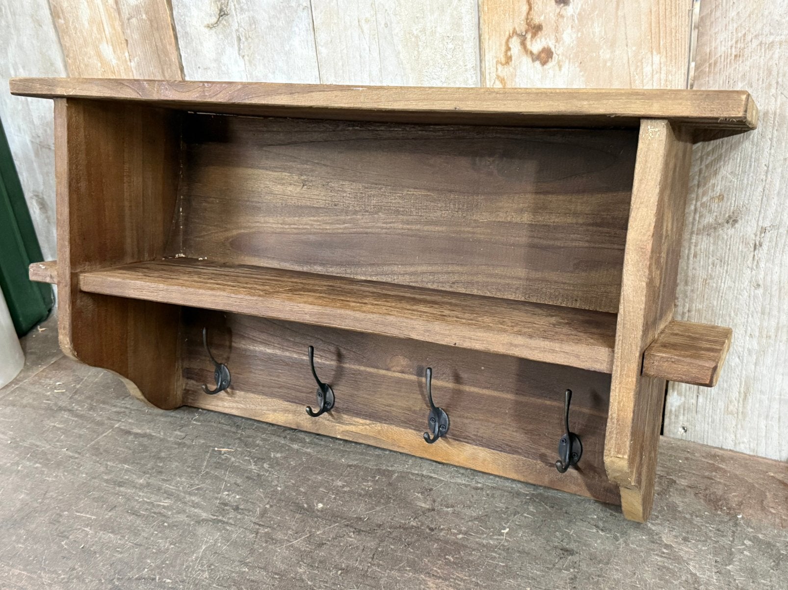 Regaal kapstok teak hout 70 cm stoer sober landelijk, .., Nieuw, ..., Minder dan 100 cm