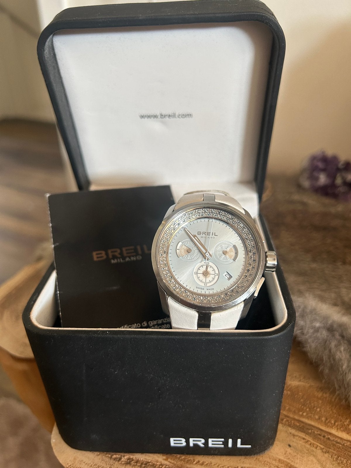 Horloge (Breil), Polshorloge, Ophalen of Verzenden, Breil, Met strass
