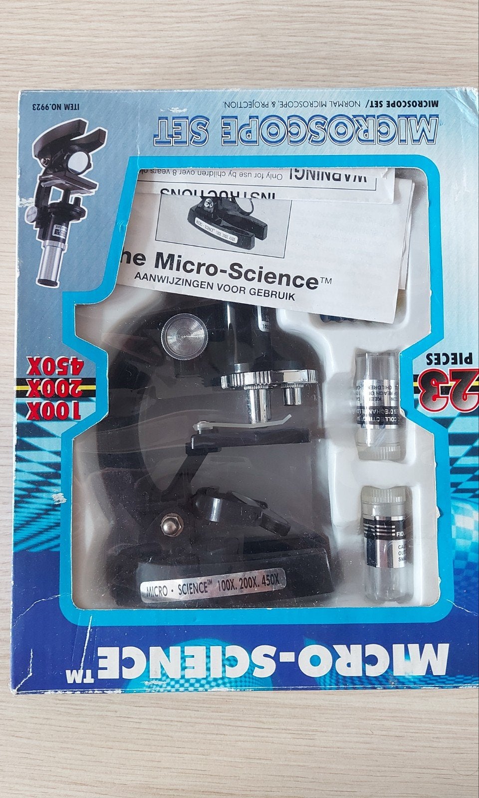 Micro-Science Microscoop Set 100x/200x/450x - 23 delig, Ophalen
