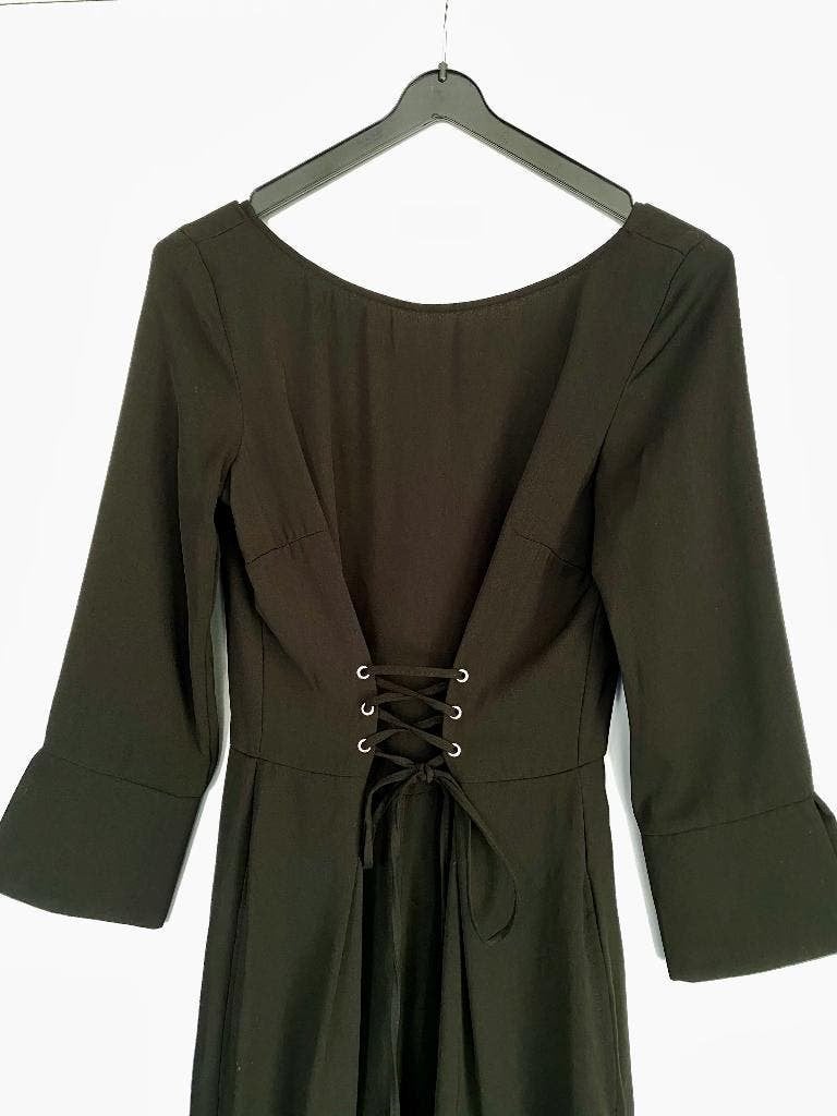 K149 Nieuw: Reserved maat 36=S jumpsuit broekpak overall, Zwart, Nieuw, Ophalen of Verzenden, Maat 36 (S)