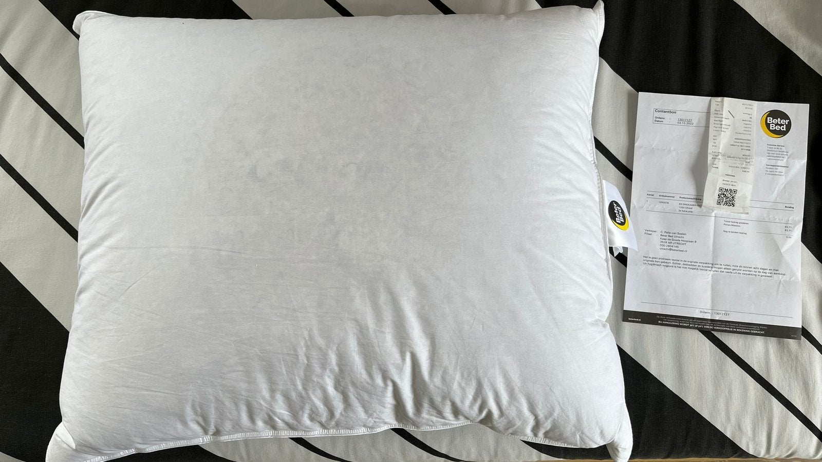 slaap kussen van Beter Bed 50x60, Ophalen of Verzenden, Zo goed als nieuw, Eenpersoons, Overige maten
