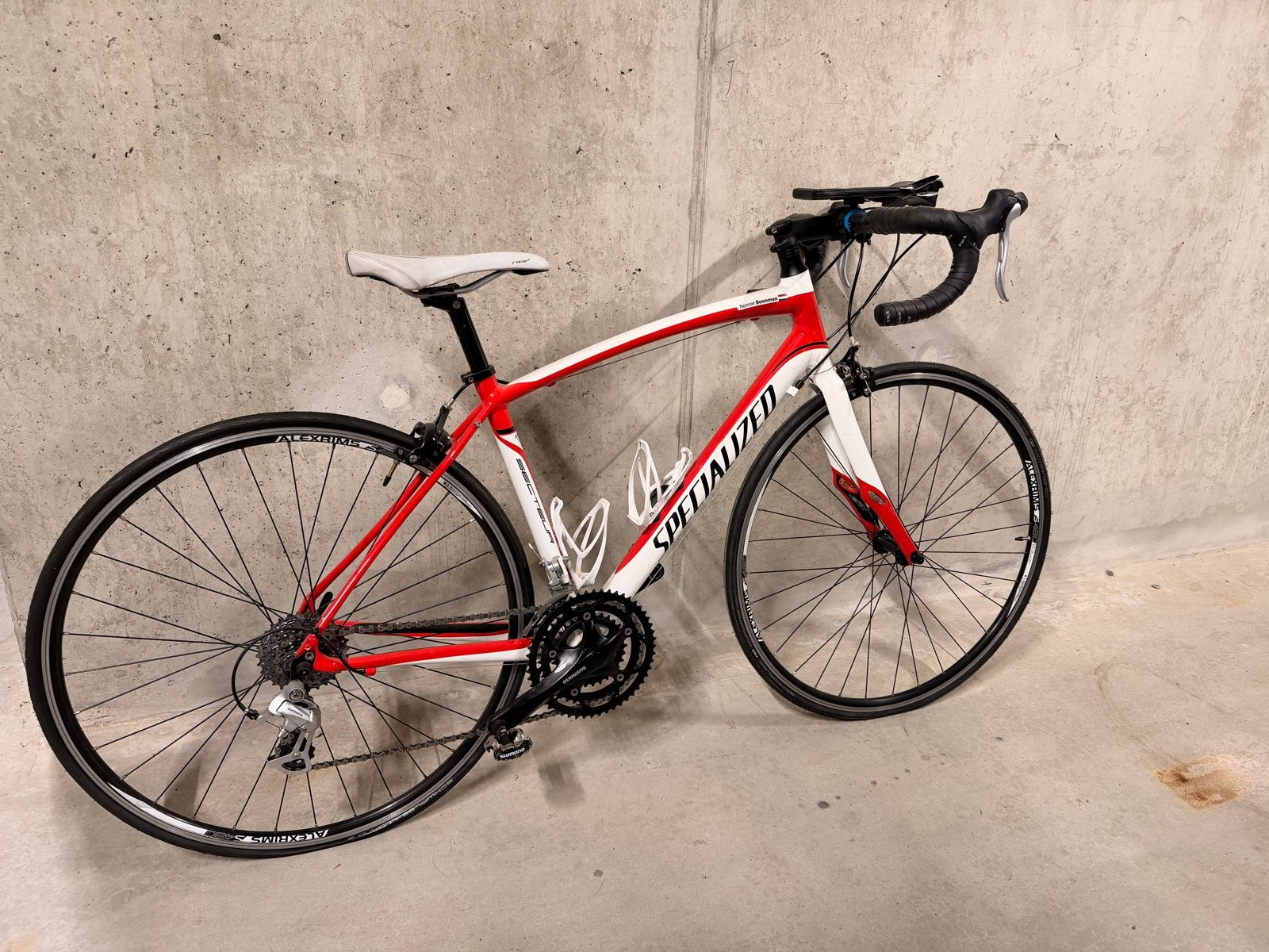 Specialized Allez racefiets - Rood/Wit, Fietsen en Brommers, 28 inch, Gebruikt, Aluminium, Meer dan 20 versnellingen