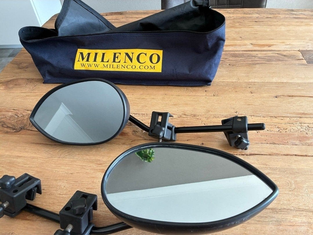 Milenco Caravanspiegels, Caravans en Kamperen, Ophalen of Verzenden, Zo goed als nieuw