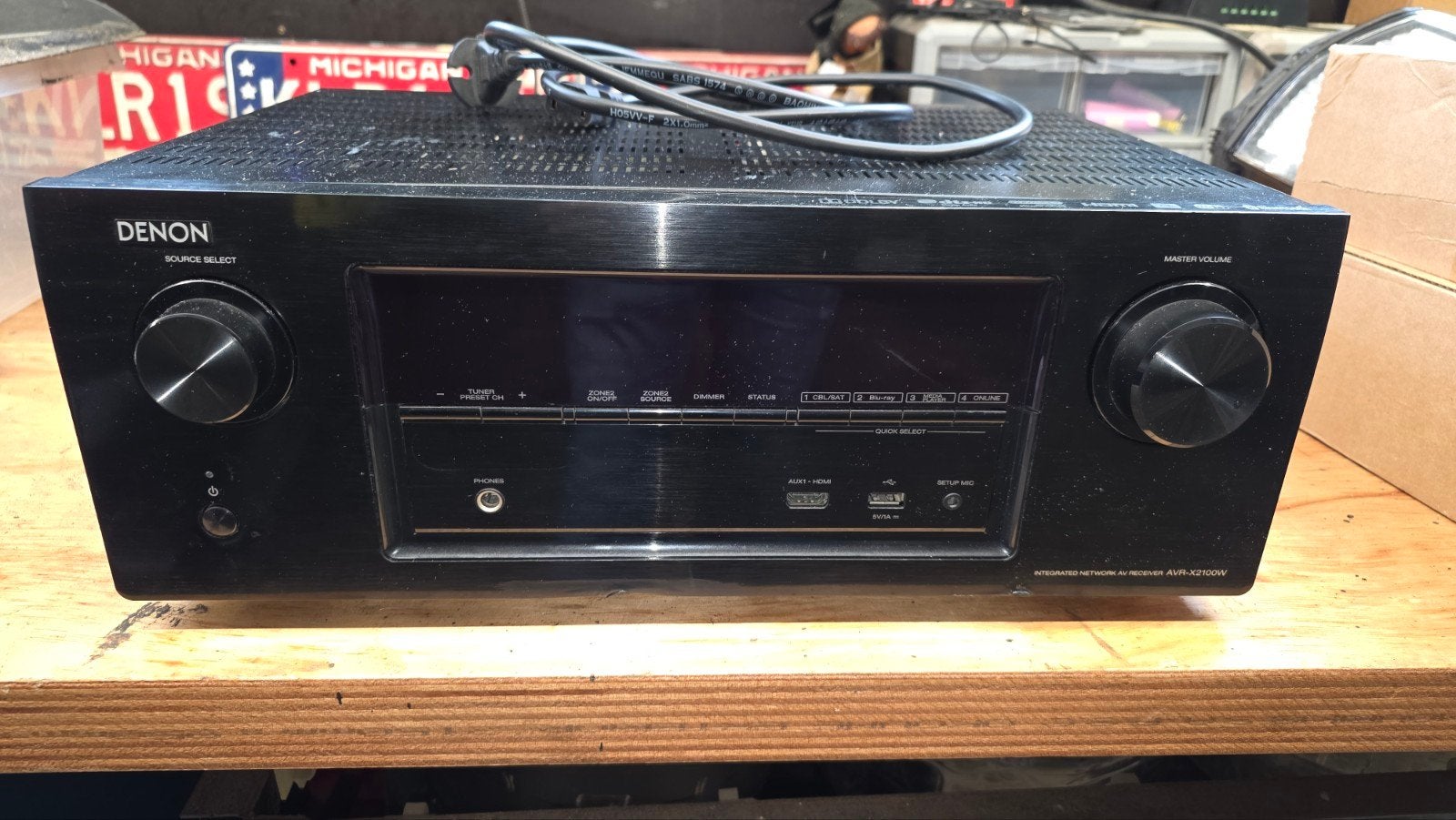 Denon AVR-X2100W AV-receiver -  technische uitstekende staat, Gebruikt, Denon, Ophalen of Verzenden, 120 watt of meer