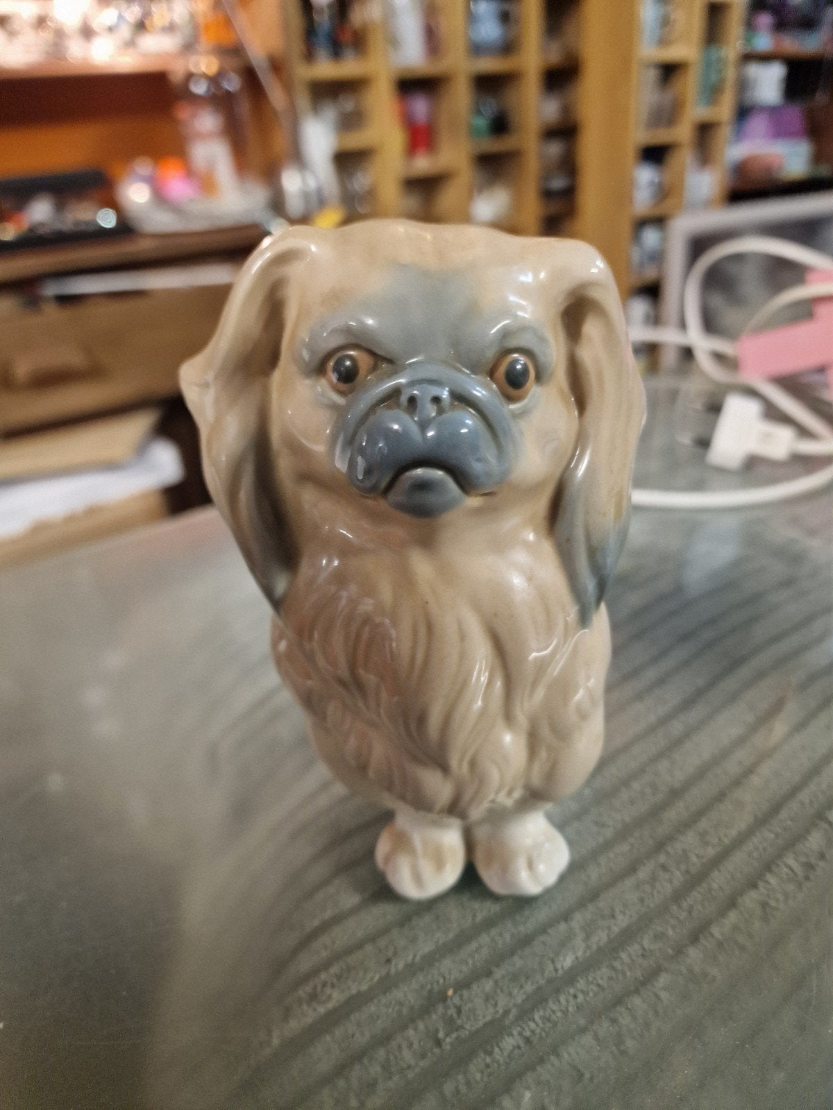 Prachtig Lladro porseleinen hondje - Pekinees, Ophalen, Zo goed als nieuw, Porselein, Beeldje(s)