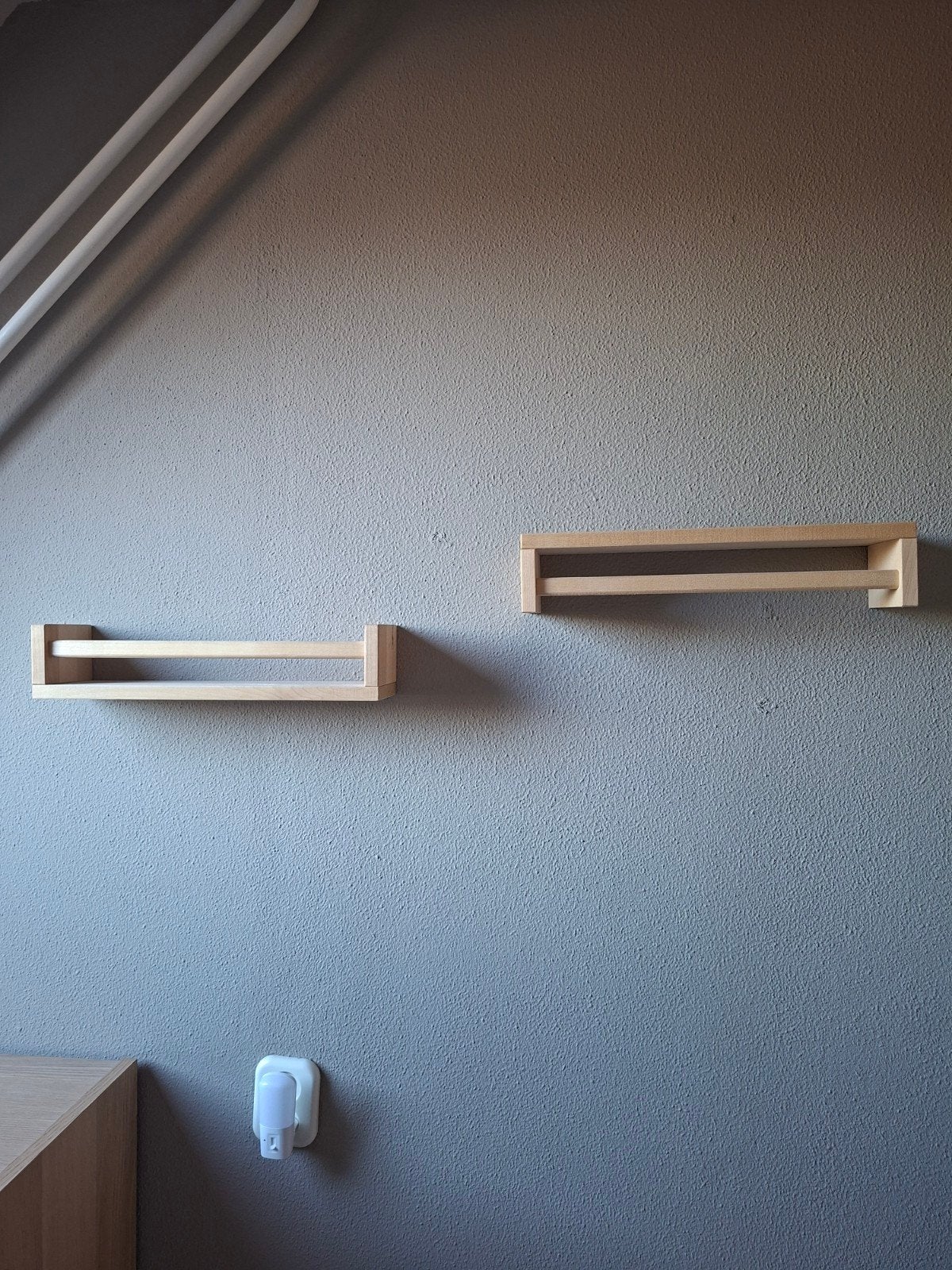 Set van 4 houten wandplanken - kruidenrekjes, Ophalen, Zo goed als nieuw