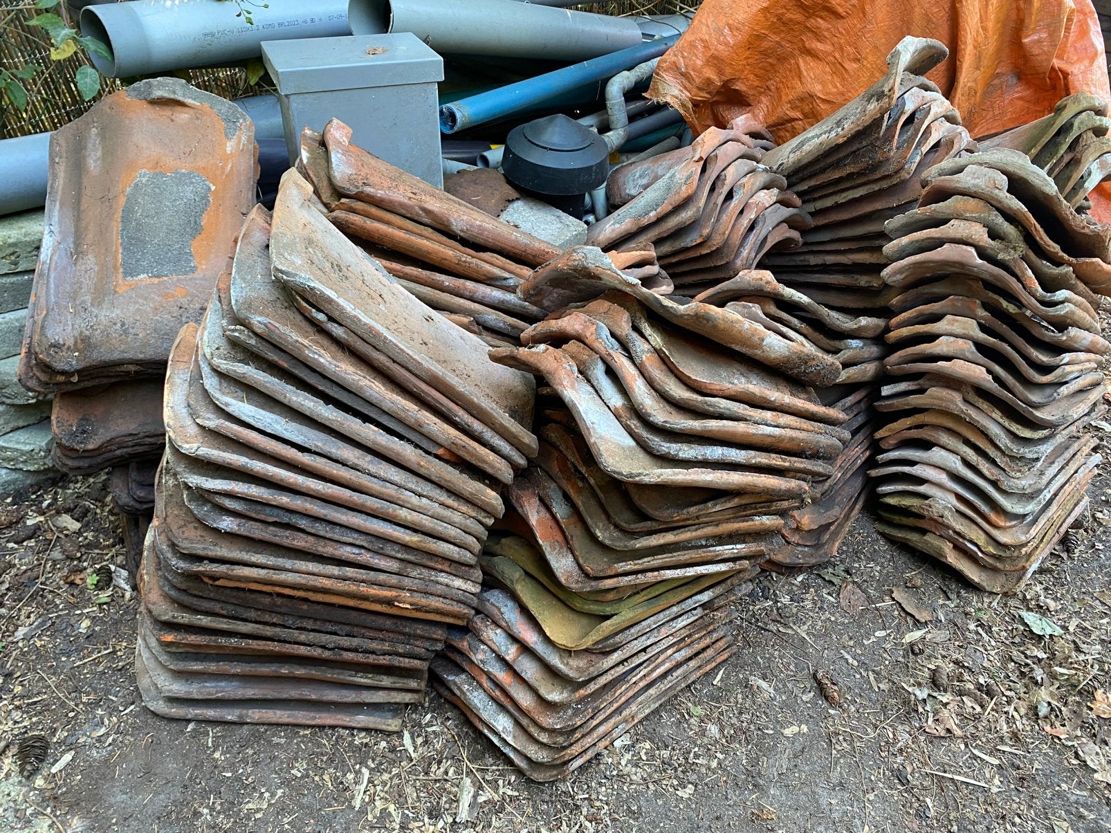 Dakpannen, Oud Hollandse, Ophalen, Gebruikt, Steen of Klei, 15 m² of meer
