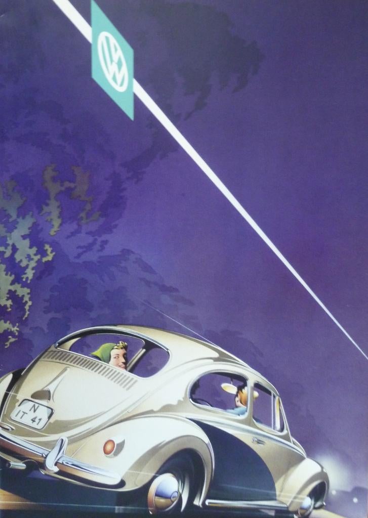 Folder VOLKSWAGEN Kever 08/1958 Uitgave PON NV, Boeken, Ophalen of Verzenden, Zo goed als nieuw, Volkswagen