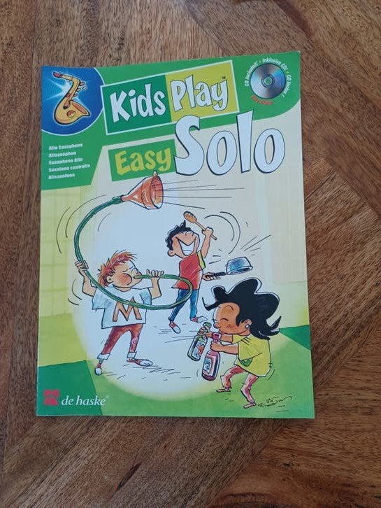 Kids Play Easy Solo - Saxofoon lesboek met CD, Gebruikt, Overige genres, Ophalen of Verzenden, Saxofoon
