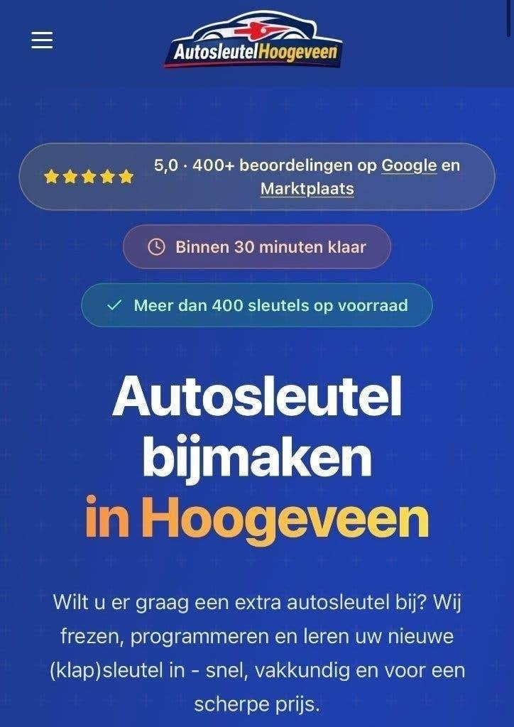 Citroen C5 2001-2008 sleutel bijmaken - Op afspraak, Nieuw, Info@autosleutelhoogeveen.nl, 7904 KJ, Ophalen