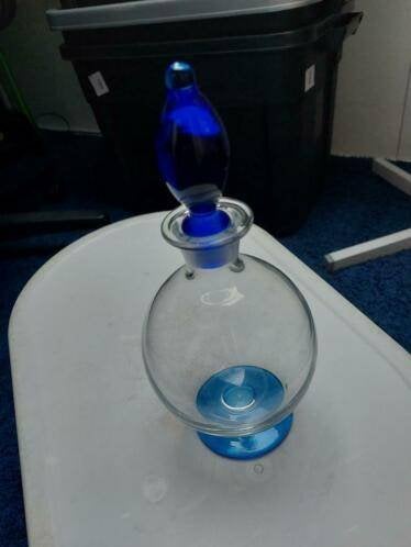 Glazen kadaf met blauwe voet, Ophalen of Verzenden