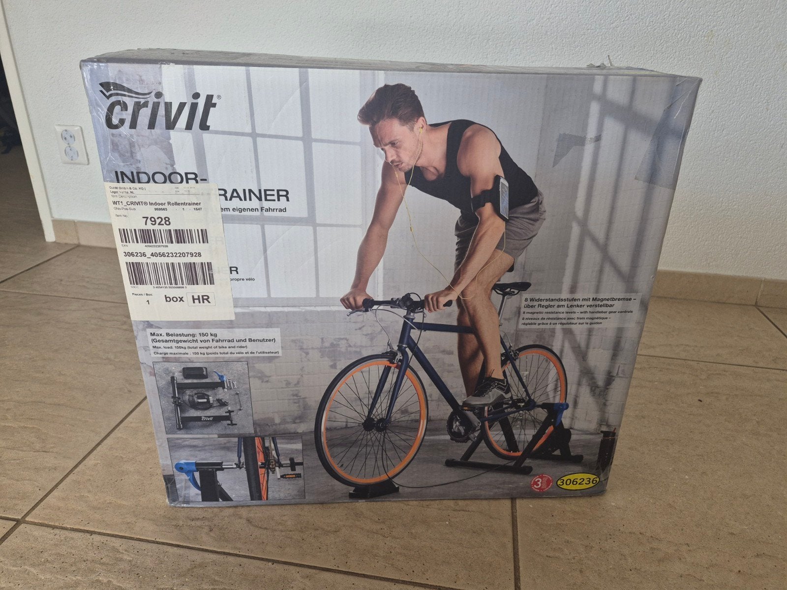 Crivit Indoor Rollentrainer - Thuis trainen (tax), Sport en Fitness, Ophalen, Nieuw, Overige typen