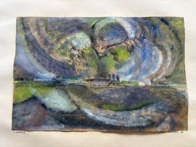 Originele aquarel Theo Lenartz, Ophalen