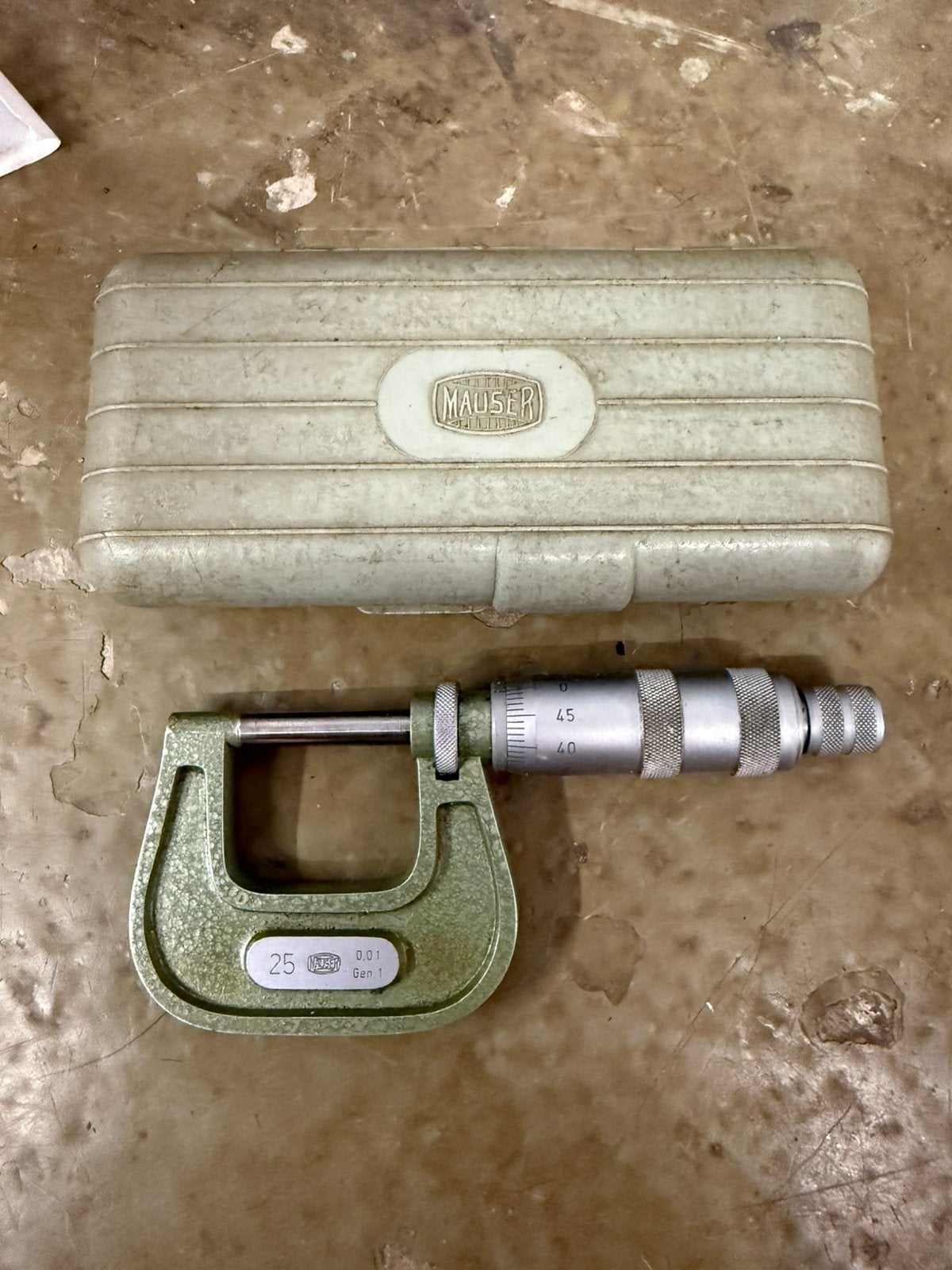 Mauser micrometer 25mm, Ophalen of Verzenden, Zo goed als nieuw