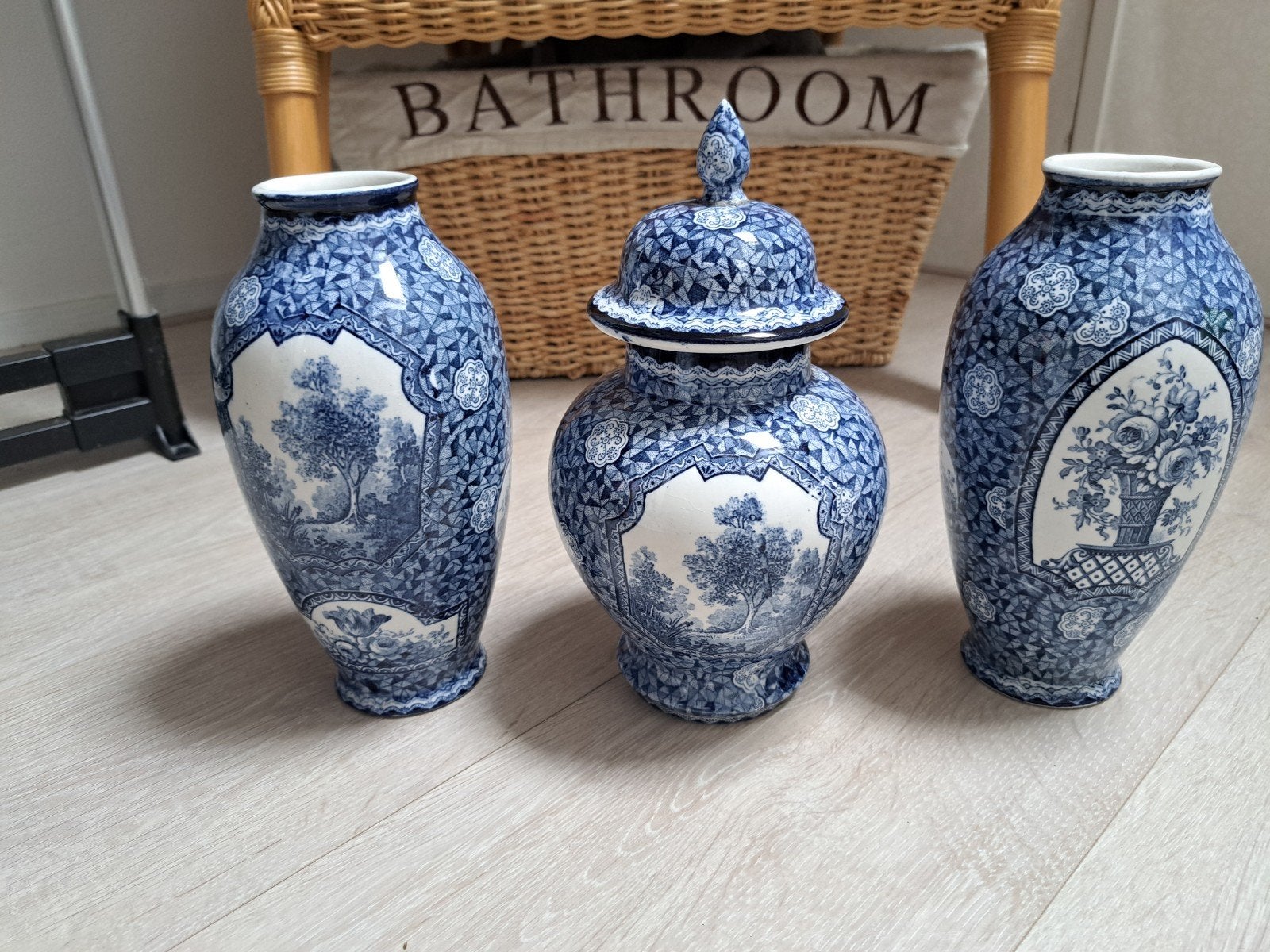 Antiek 3-delig Kaststel Villeroy & Boch 'Flamand' – Bonn (ca, Ophalen