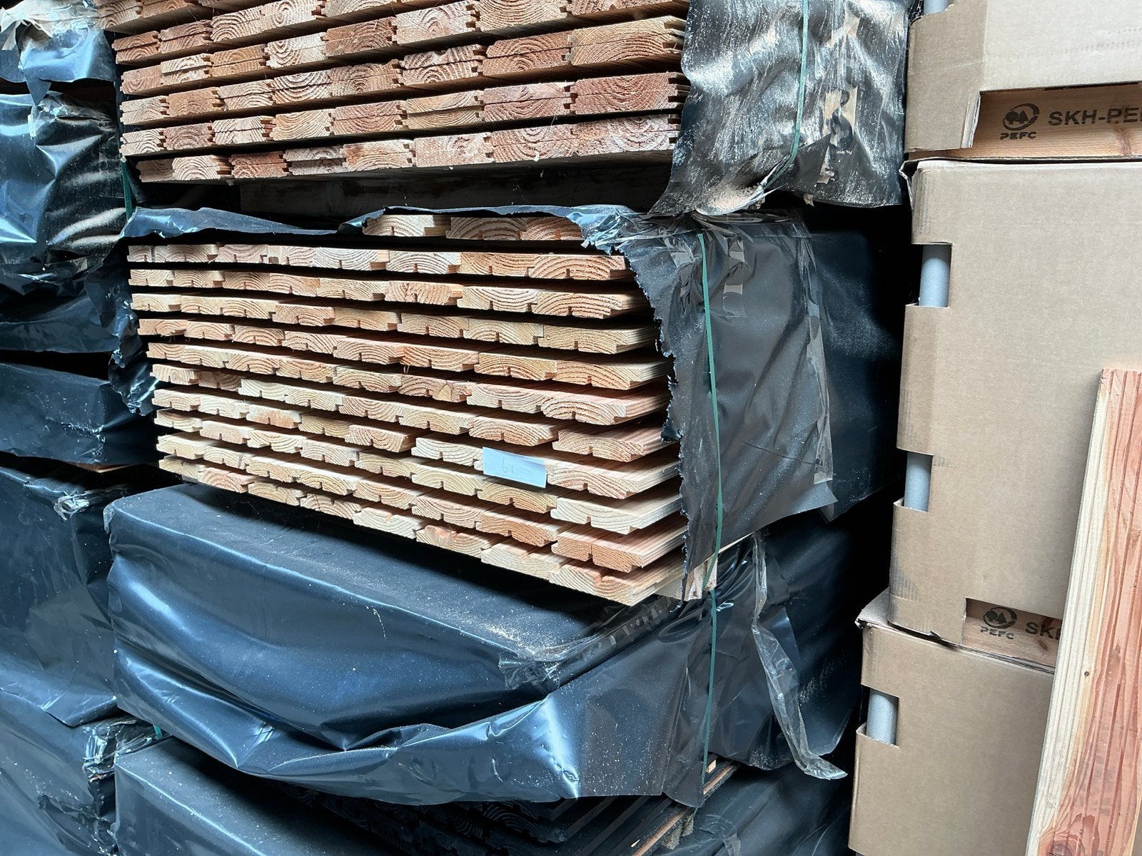 Douglas dubbel rhombus | 27x140 mm, Ophalen of Verzenden, Nieuw, 250 cm of meer, Planken