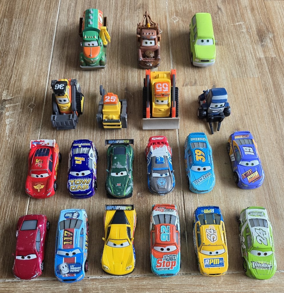 Disney Pixar Car auto’s - Mattel - 19 stuks, Kinderen en Baby's, Speelgoed | Speelgoedvoertuigen, Ophalen of Verzenden, Gebruikt