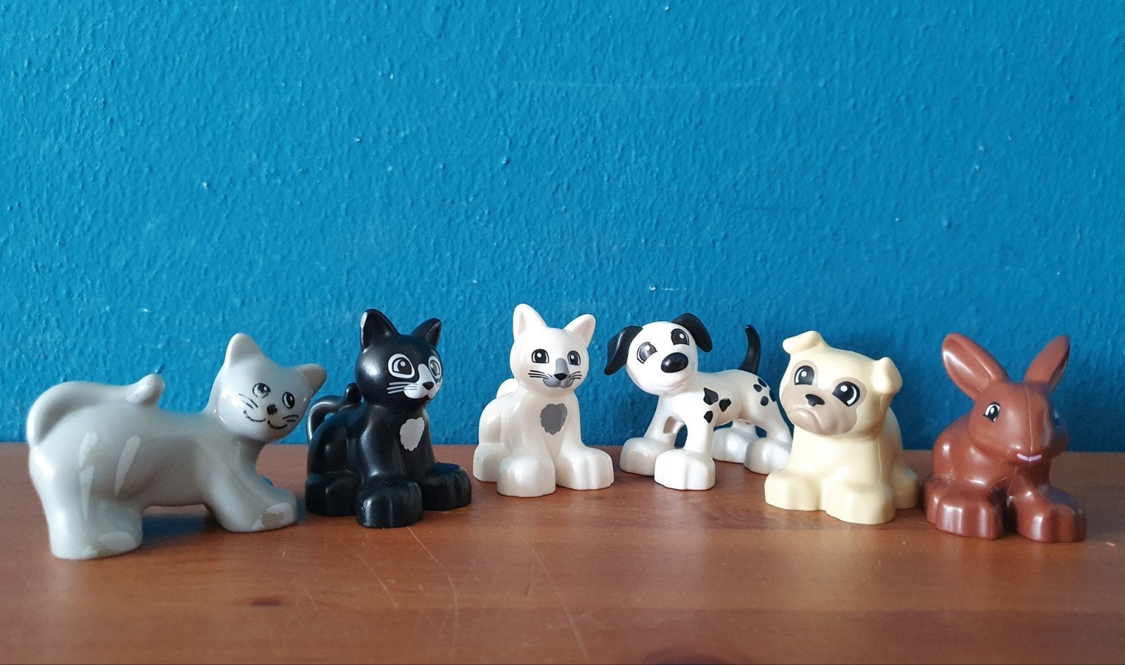 Duplo Huisdieren Konijn Hond Poes Kat mops dalmatier, Ophalen of Verzenden, Zo goed als nieuw, Duplo