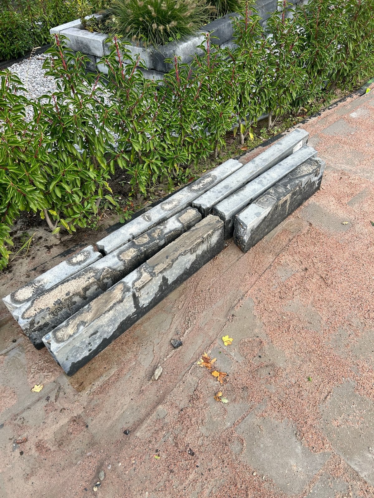 Gebruikte betonnen opsluitbanden, Tuin en Terras, Ophalen, Gebruikt, Beton
