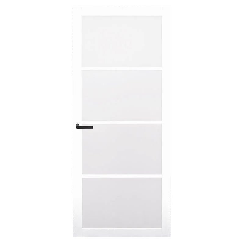 2x Binnendeur wit met glaspanelen - 83x231 cm, Ophalen, 80 tot 100 cm, 215 cm of meer, Binnendeur