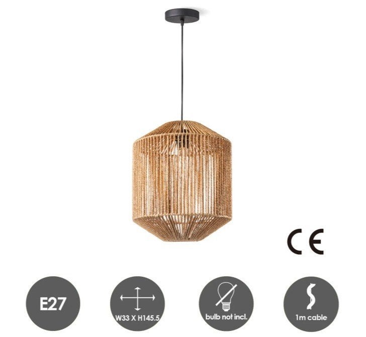 Hanglamp, Ophalen, Zo goed als nieuw, E27 (groot)