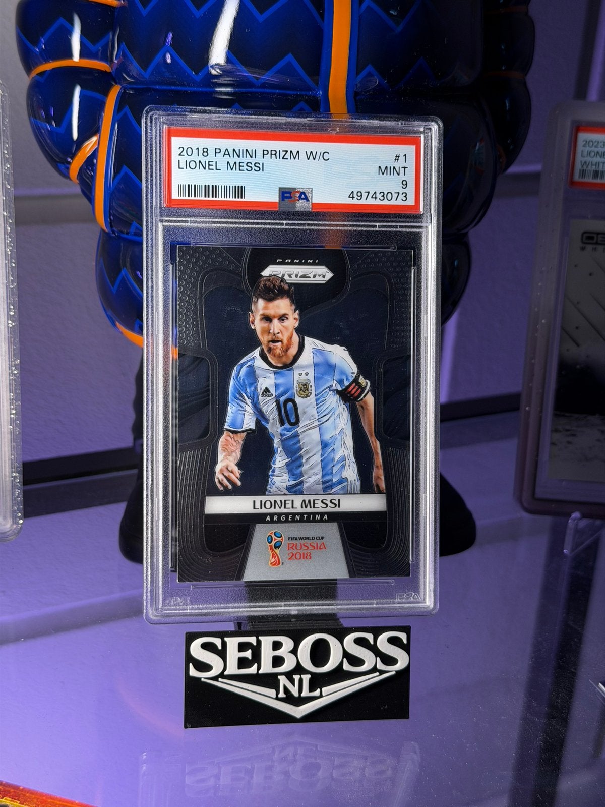 PSA 9 2018 Panini Prizm World Cup - Lionel Messi #1, Verzamelen, Ophalen of Verzenden, Zo goed als nieuw, Buitenlandse clubs, Spelerskaart