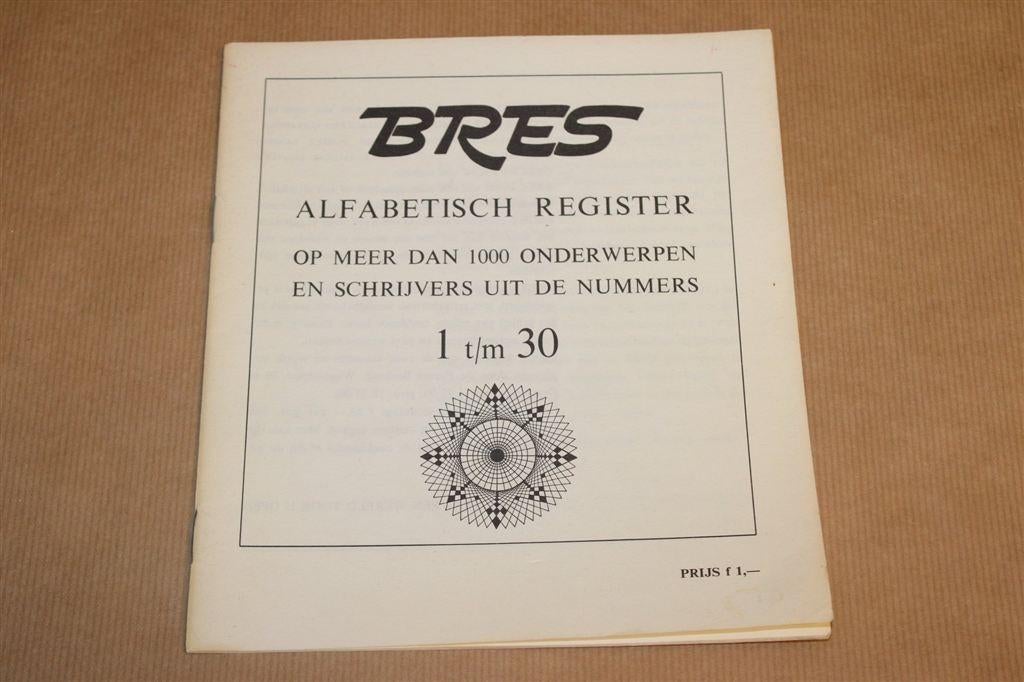 BRES – Alfabetisch register op nummers 1 t/m 30, Boeken, Esoterie en Spiritualiteit, Gelezen, Achtergrond en Informatie, Overige onderwerpen