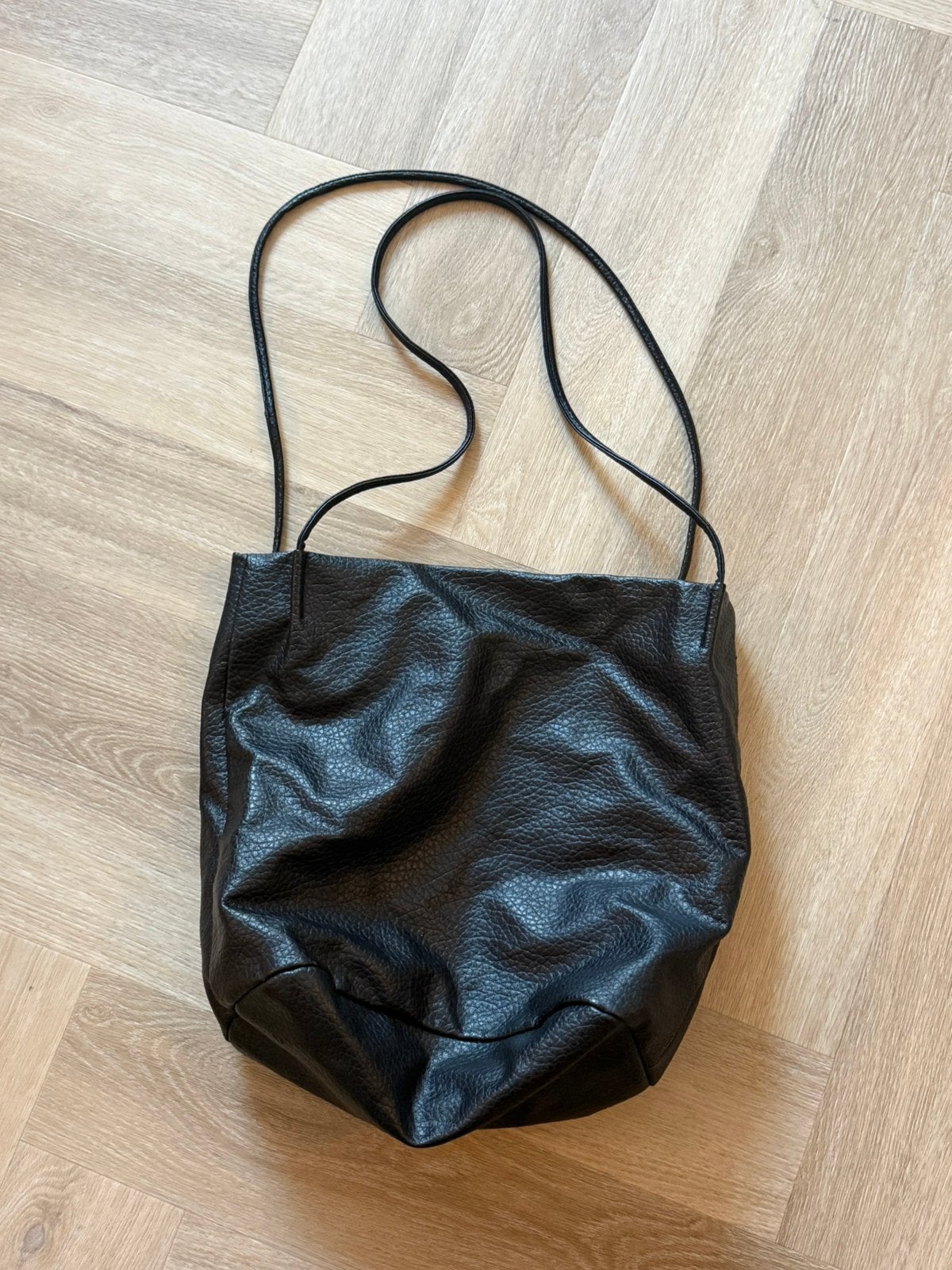 Zwarte tas/shopper, Ophalen of Verzenden, Zo goed als nieuw, Zwart, Shopper