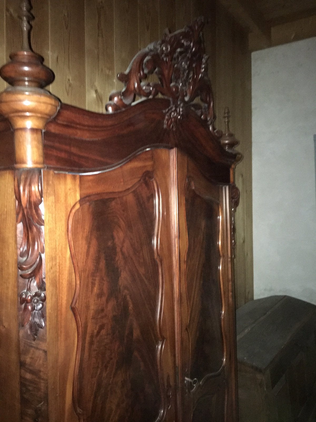 Mahonie houten kuifkast, Antiek en Kunst, Ophalen