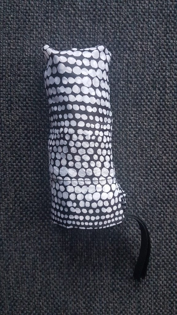 Compacte opvouwbare paraplu Zwart met Wit, Sieraden, Tassen en Uiterlijk, Verzenden, Nieuw, Zwart