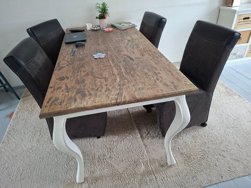 eettafel stoelen en bijzettafel, Ophalen, Gebruikt, Overige materialen, 50 tot 100 cm