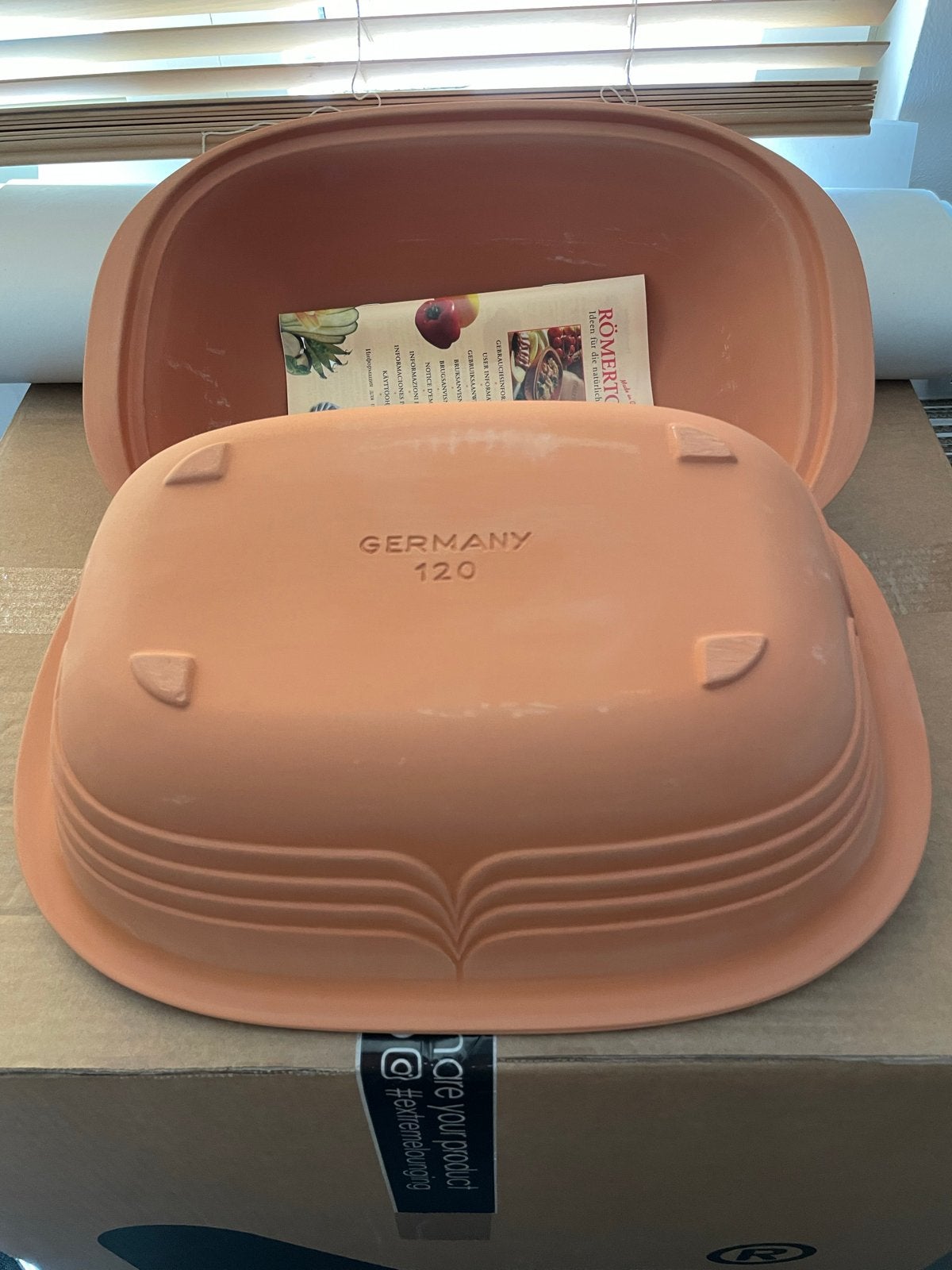 Römertopf 120 - Ongebruikt in originele verpakking, Huis en Inrichting, Keuken | Potten en Pannen, Ophalen, Braadpan, Met deksel