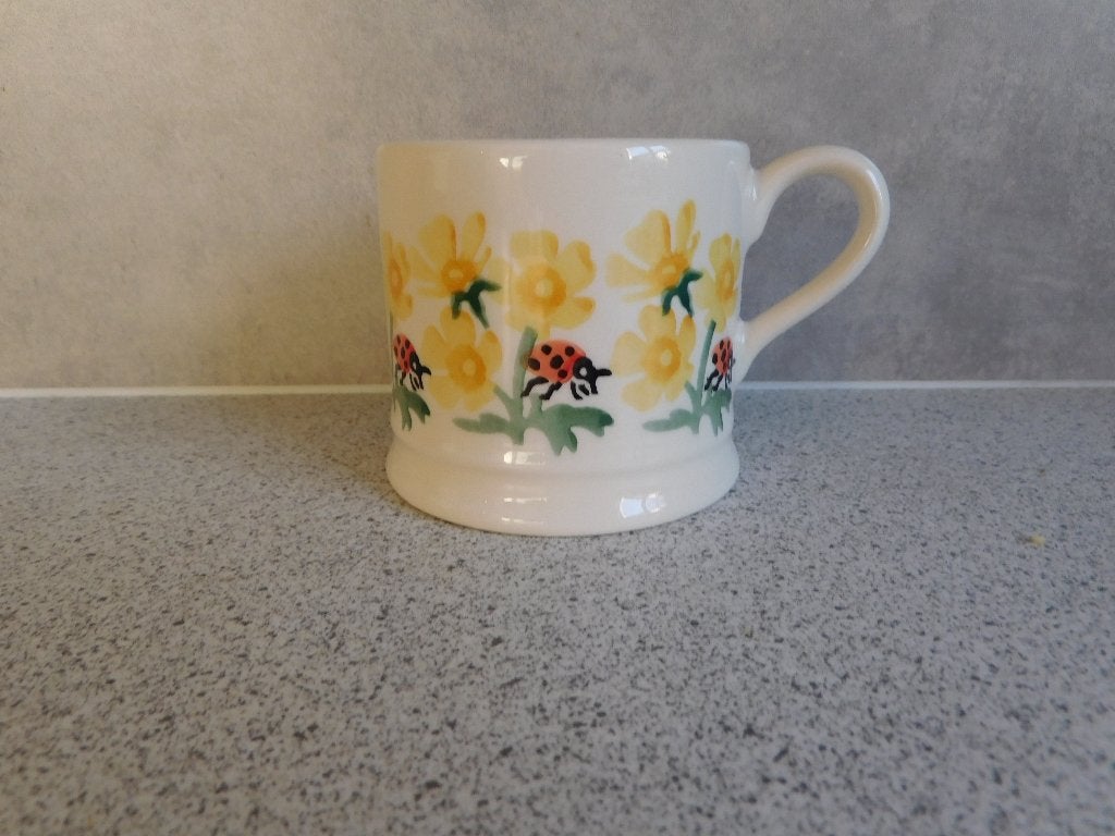 Emma Bridgewater Baby Mok Lieveheersbeestje & Boterbloem, Zo goed als nieuw, Emma Bridgewater, Overige stijlen, Aardewerk
