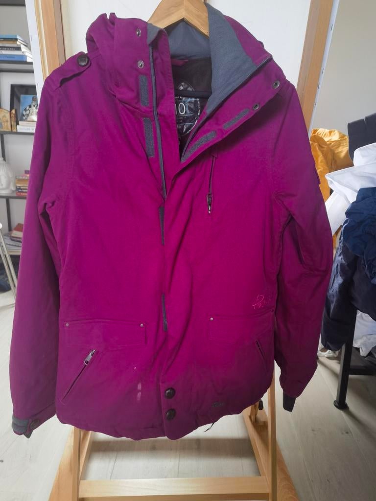 Boardjas dames maat M 10000 serie, Kleding | Dames, Jassen | Winter, Maat 38/40 (M), Paars, Ophalen of Verzenden, Zo goed als nieuw