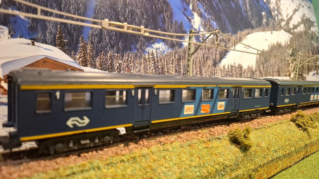 Lima H0 – Set van 2x NS Plan E/W Personenrijtuig 2, Gebruikt, Gelijkstroom, Wagon, Ophalen of Verzenden