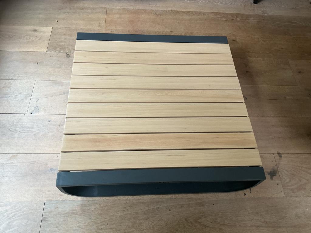 Stijlvolle lounge tafel van aluminium, Ophalen, Zo goed als nieuw, Aluminium