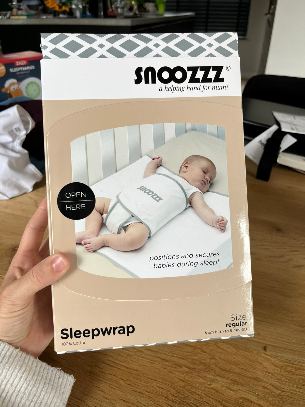 Snoozzz slaapwikkel en laken, Ophalen, Nieuw, Minder dan 140 cm, Minder dan 70 cm