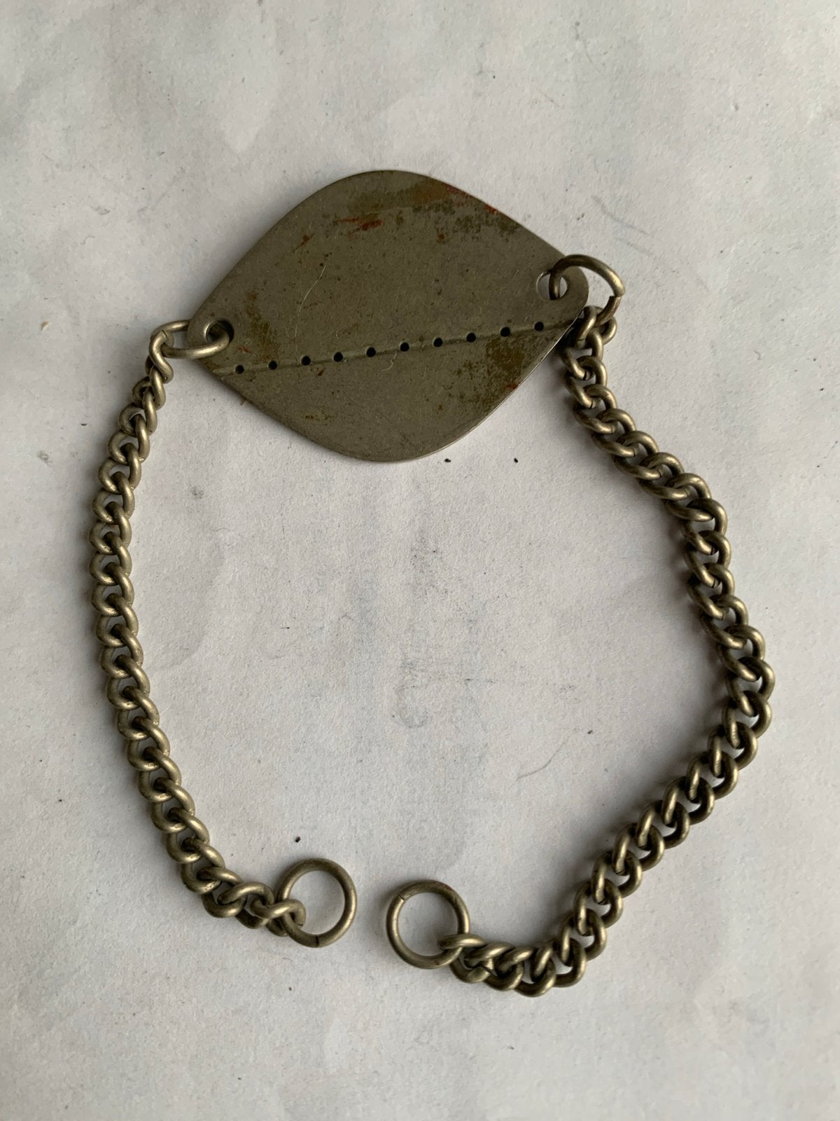 Belgisch Leger Dog Tag - Identificatieplaatje, Verzamelen, Ophalen of Verzenden, Landmacht, Overige gebieden, Overige typen
