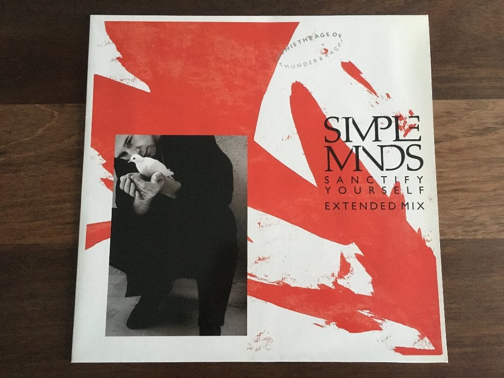 Vinyl Maxisingle Simple Minds Sanctify Yourself EU Corbijn, Gebruikt, Ophalen of Verzenden, Pop, EP