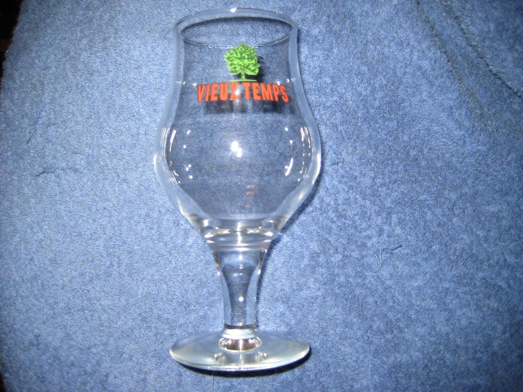 Bierglas Vieux Temps, Ophalen of Verzenden, Zo goed als nieuw, Glas of Glazen, Overige merken