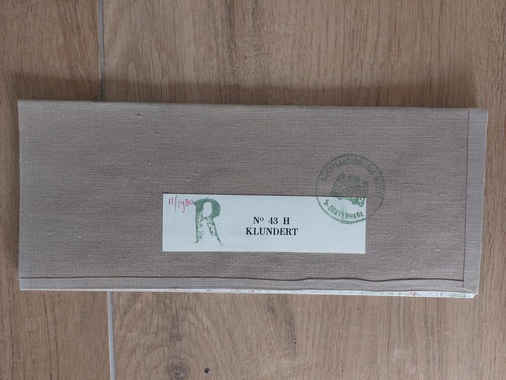 43H Klundert Oudenbosch Oud Gastel Fijnaart Stafkaart 1980, Topografische Dienst Nederland, Ophalen of Verzenden, 1800 tot 2000