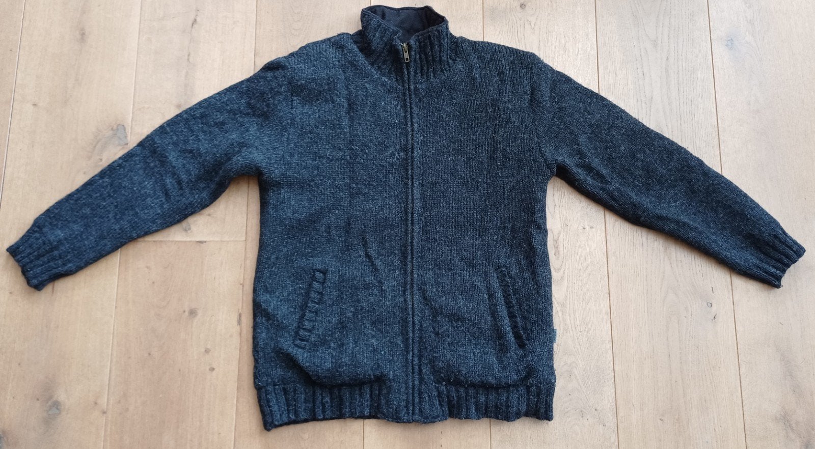Vest mt. L. d'Pure Wool met rits 100 % wol voering katoen, Overige kleuren, Maat 42/44 (L), D'Pure, Ophalen of Verzenden
