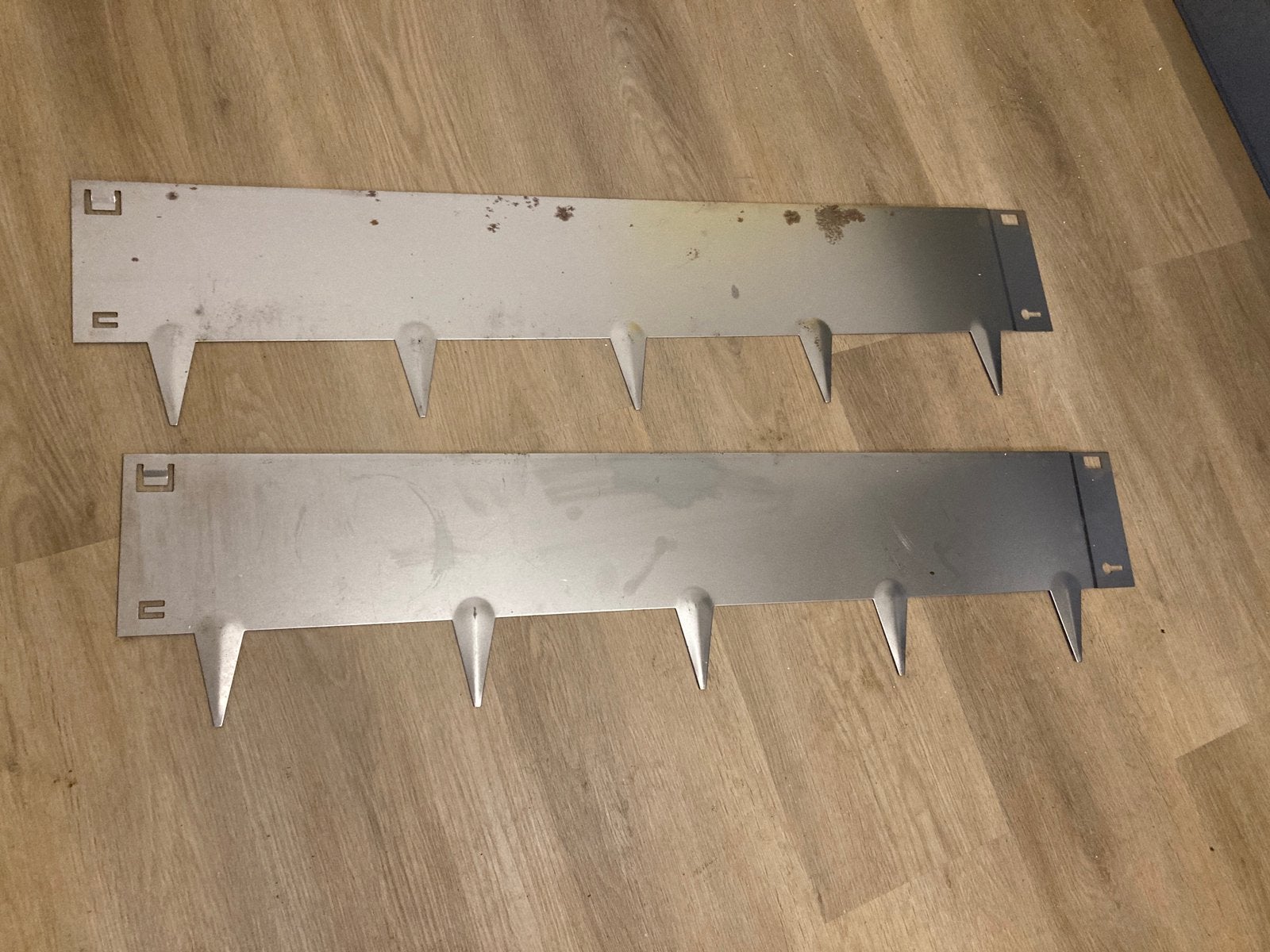 Cortenstaal borderrand 2x 1 mtr (nieuw), Ophalen, Overige materialen, 100 tot 200 cm, Zo goed als nieuw